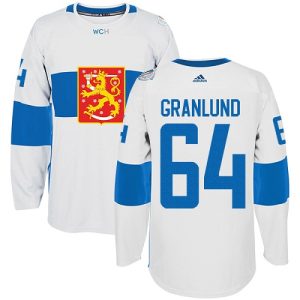 Herren Team Finland #64 Mikael Granlund Authentic Weiß Heim 2016 World Cup